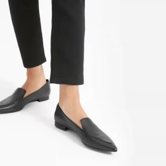 Everlane | Women’s black The Modern Loafer, pointed toe, stacked wood heel, 8.5 - Picture 1 of 16